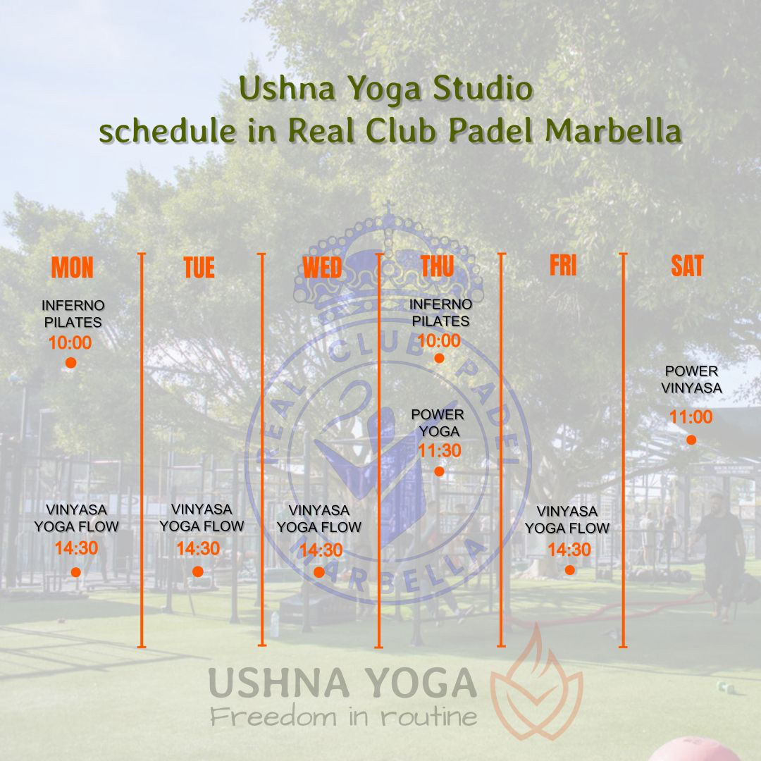 Ushna Yoga Studio in Real Club Padel Marbella