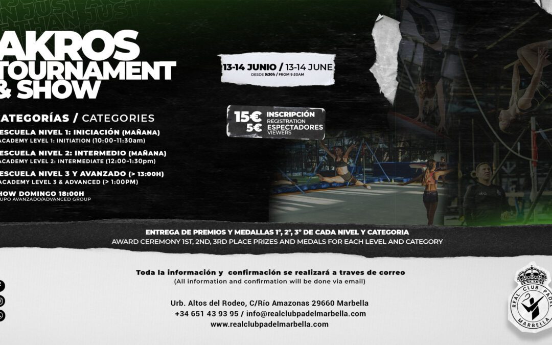 AKROS Tournament & Show – June 13-14, 2026