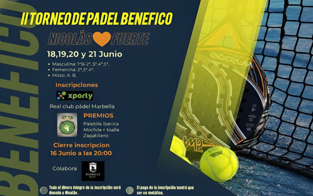 II Charity Tournament Padel Nicolás Fuerte – June 18-21, 2026
